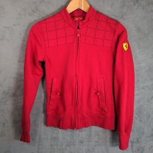 Scuderia Ferrari Track Jacket Womens XS Red Formula 1 Racing Full Zip Puma